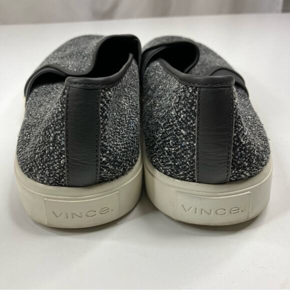 Vince | Blair Tweed Gray Marled Casual Slip-On Sneaker Women’s 10 - Picture 5 of 8